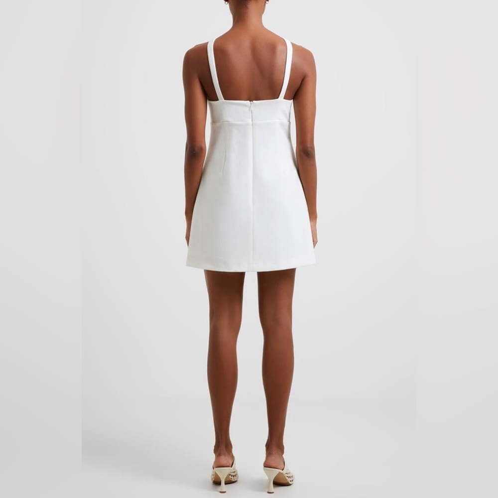 WHISPER RUTH CROSSOVER NECK MINI DRESS - Picture 3 of 5
